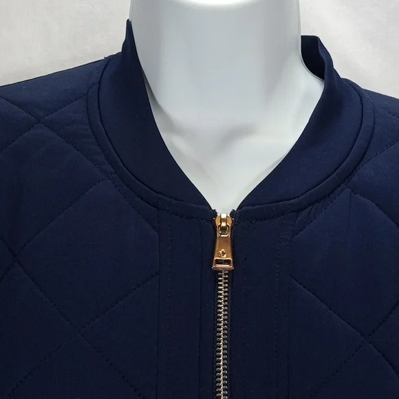 Ralph Lauren Navy Quilted Bomber Jacket - Picture 2 of 16